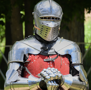 A knight in shining armor