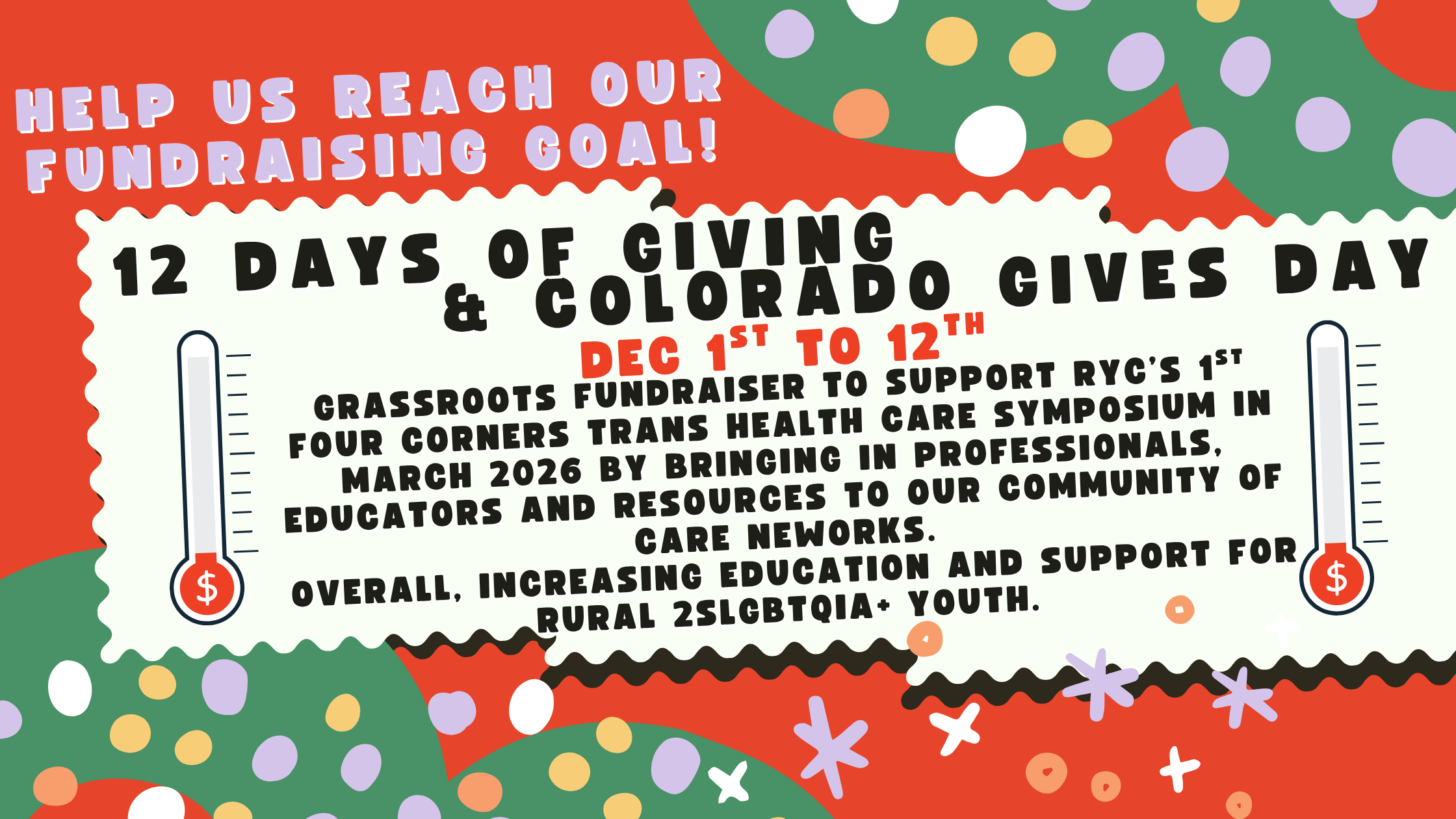12 Days of Giving & Colorado Gives Day Banner